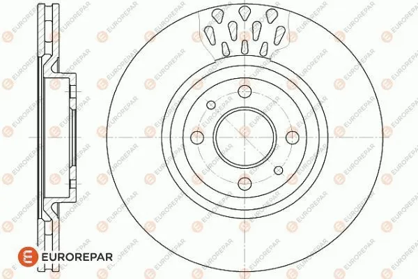 1618881680 EUROREPAR Тормозной диск (фото 1)
