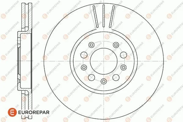 1618882980 EUROREPAR Тормозной диск (фото 1)