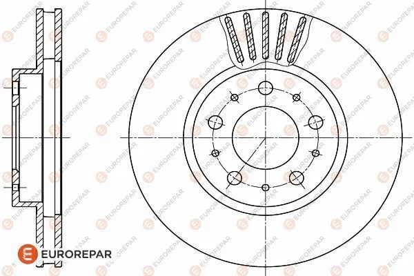 1618890680 EUROREPAR Тормозной диск (фото 1)