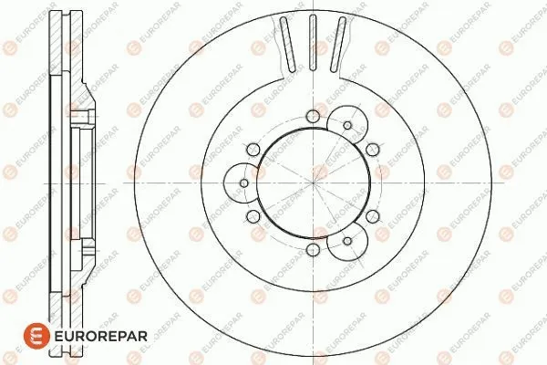 1622808680 EUROREPAR Тормозной диск (фото 2)