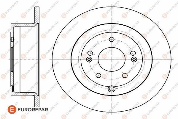 1622809880 EUROREPAR Тормозной диск (фото 2)