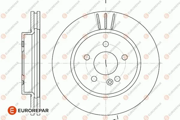 1642753080 EUROREPAR Тормозной диск (фото 1)