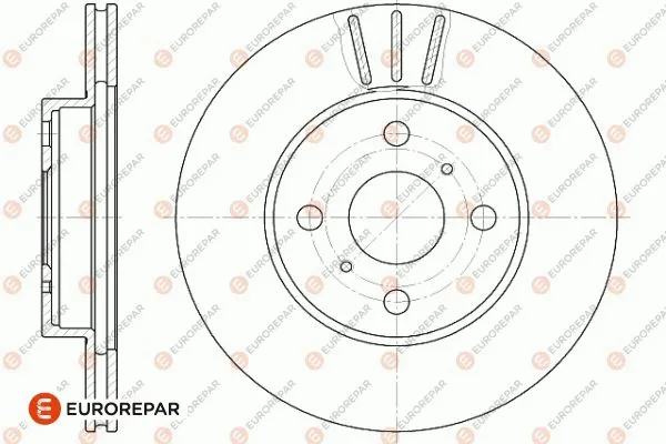 1642753180 EUROREPAR Тормозной диск (фото 1)