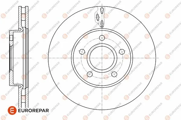 1642754280 EUROREPAR Тормозной диск (фото 2)