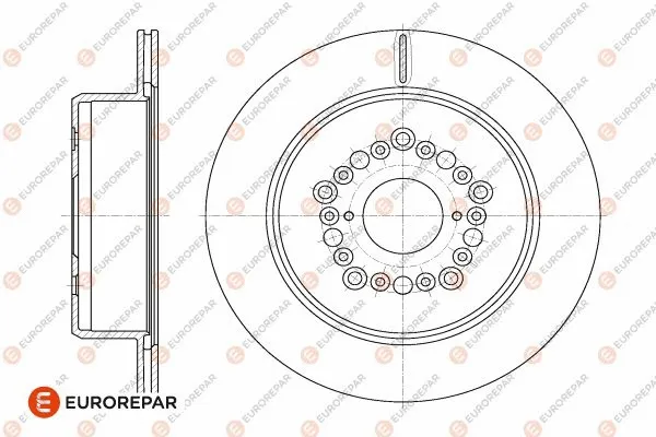 1642755280 EUROREPAR Тормозной диск (фото 2)
