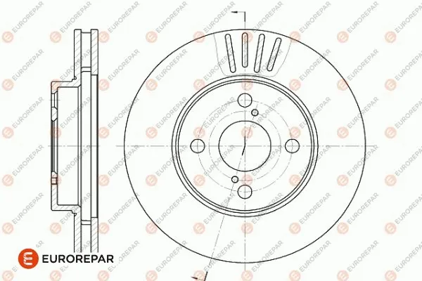 1642756780 EUROREPAR Тормозной диск (фото 2)