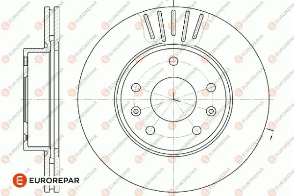1642757780 EUROREPAR Тормозной диск (фото 1)
