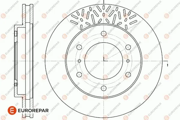 1642766180 EUROREPAR Тормозной диск (фото 2)