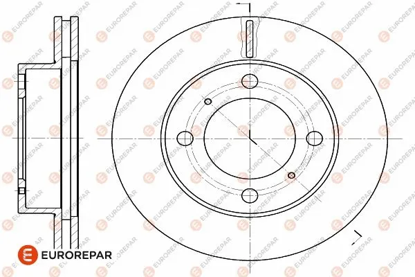 1642766380 EUROREPAR Тормозной диск (фото 2)