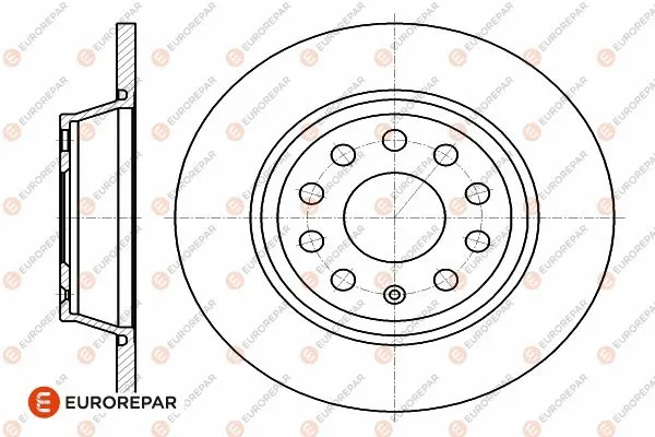1642767780 EUROREPAR Тормозной диск (фото 1)