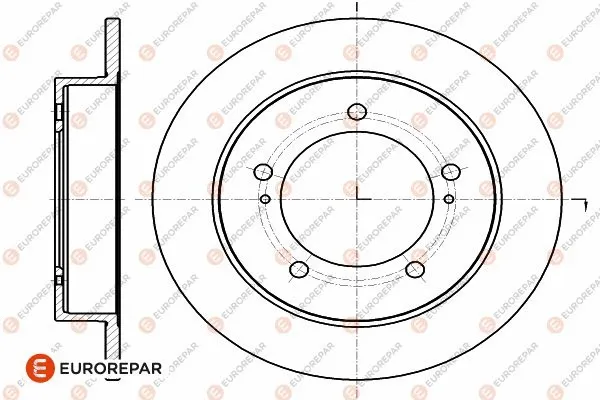 1642770780 EUROREPAR Тормозной диск (фото 1)