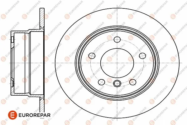 1642771980 EUROREPAR Тормозной диск (фото 1)