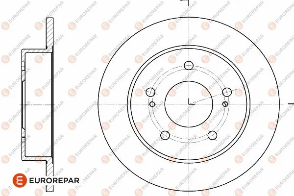 1642773980 EUROREPAR Тормозной диск (фото 1)