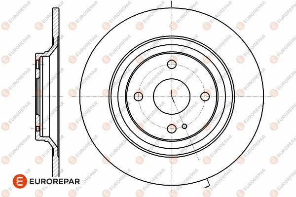 1642774680 EUROREPAR Тормозной диск (фото 1)