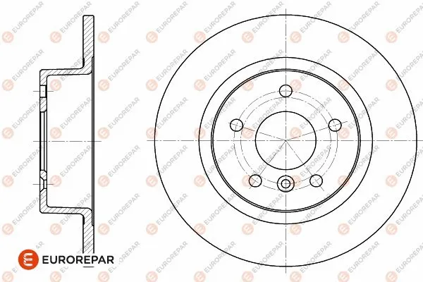 1642775480 EUROREPAR Тормозной диск (фото 2)