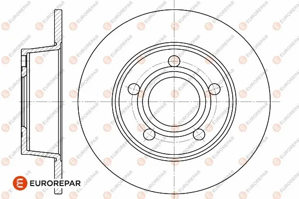 1642776080 EUROREPAR Тормозной диск (фото 1)