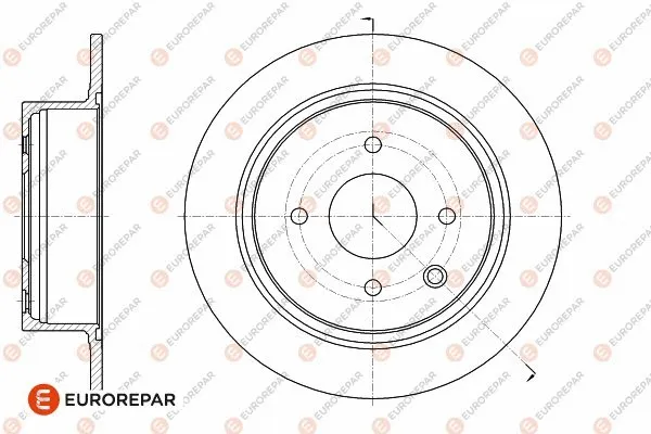 1642781480 EUROREPAR Тормозной диск (фото 1)