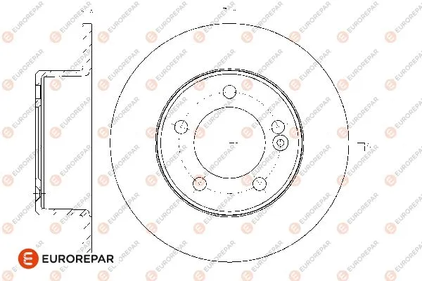 1667855080 EUROREPAR Тормозной диск (фото 1)