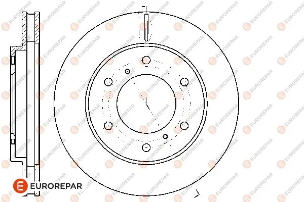 1667855280 EUROREPAR Тормозной диск (фото 1)