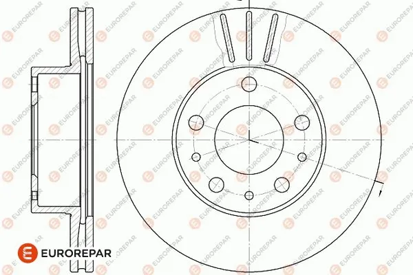 1667858880 EUROREPAR Тормозной диск (фото 1)