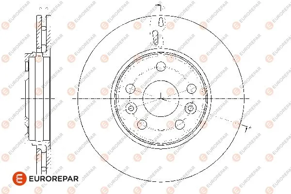 1667861780 EUROREPAR Тормозной диск (фото 1)