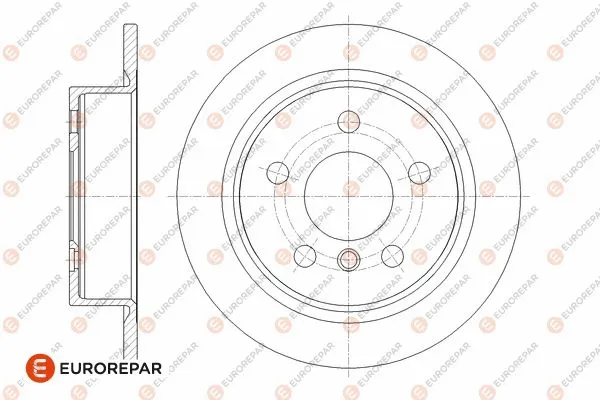 1667866080 EUROREPAR Тормозной диск (фото 1)