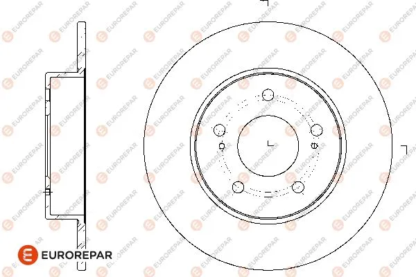 1667871380 EUROREPAR Тормозной диск (фото 2)