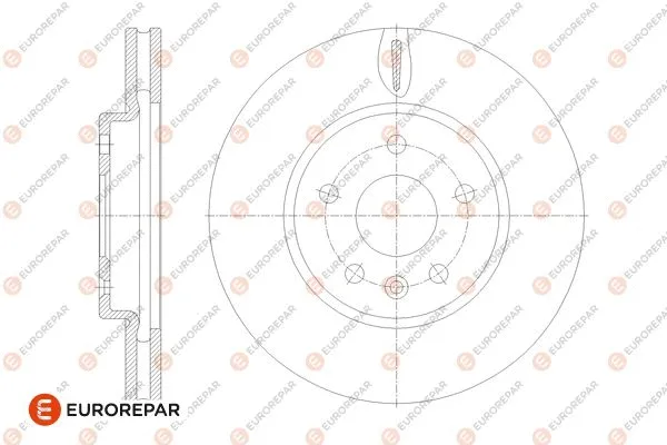 1676008380 EUROREPAR Тормозной диск (фото 1)