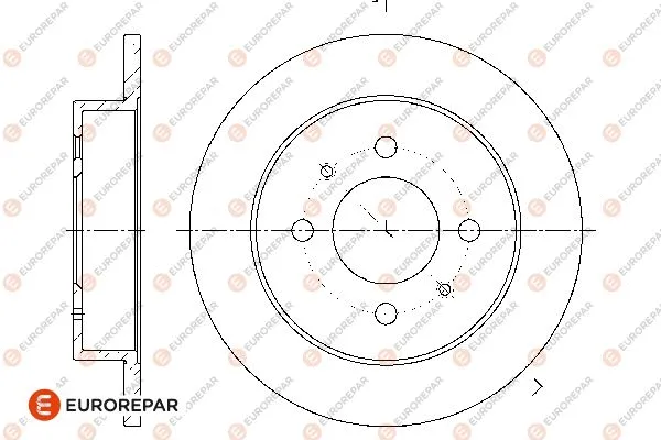 1676008780 EUROREPAR Тормозной диск (фото 1)