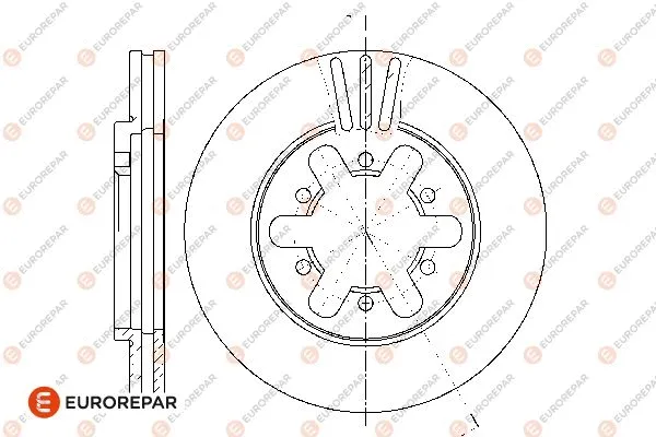 1676011080 EUROREPAR Тормозной диск (фото 1)