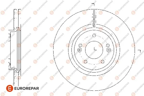 1676012880 EUROREPAR Тормозной диск (фото 1)