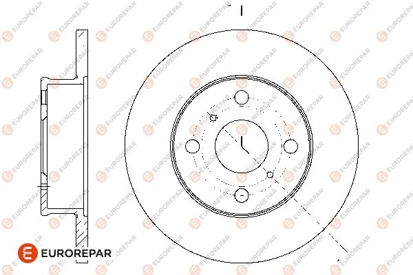 1676013280 EUROREPAR Тормозной диск (фото 1)