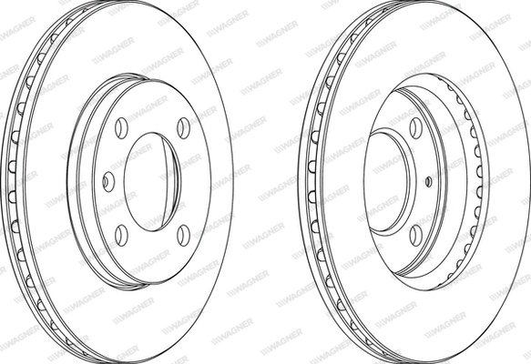 WGR0175-1 WAGNER Тормозной диск (фото 1)
