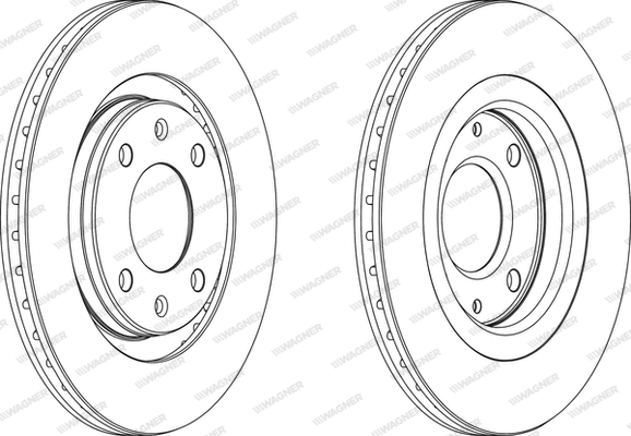 WGR0192-1 WAGNER Тормозной диск (фото 1)