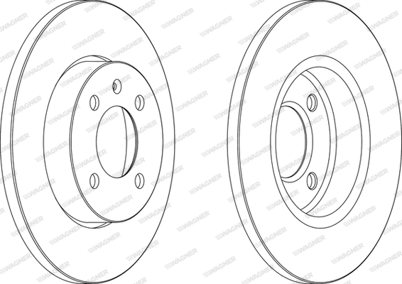 WGR0205-1 WAGNER Тормозной диск (фото 1)