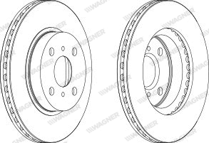 WGR0794-1 WAGNER Тормозной диск (фото 1)