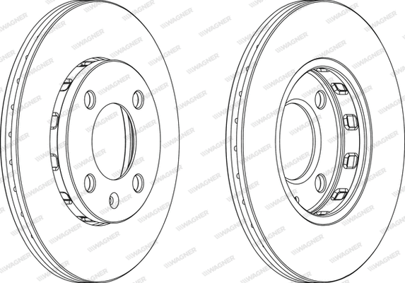 WGR0812-1 WAGNER Тормозной диск (фото 1)