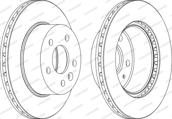 WGR0860-1 WAGNER Тормозной диск (фото 1)