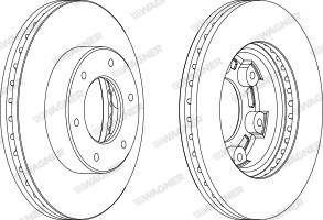 WGR0991-1 WAGNER Тормозной диск (фото 1)