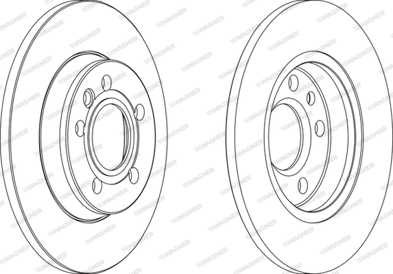 WGR1012-1 WAGNER Тормозной диск (фото 1)