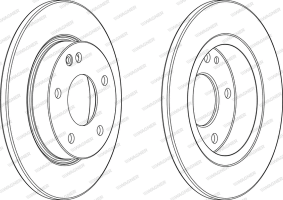 WGR1034-1 WAGNER Тормозной диск (фото 1)
