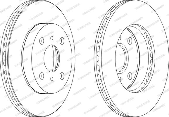 WGR1084-1 WAGNER Тормозной диск (фото 1)