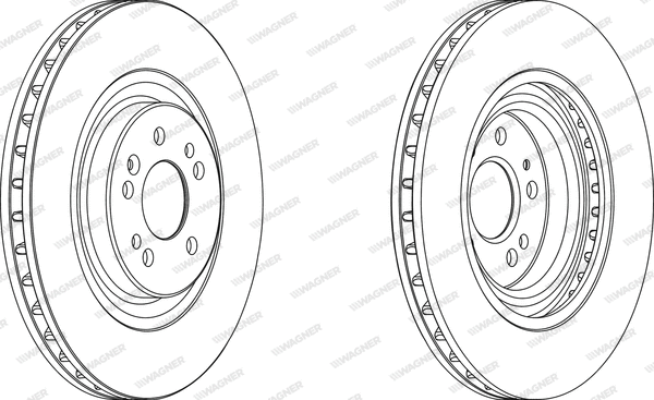 WGR1085-1 WAGNER Тормозной диск (фото 1)