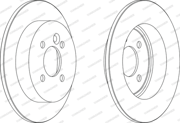 WGR1128-1 WAGNER Тормозной диск (фото 1)