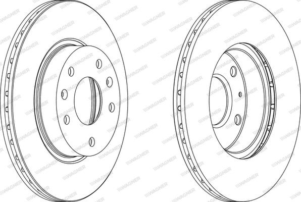 WGR1151-1 WAGNER Тормозной диск (фото 1)