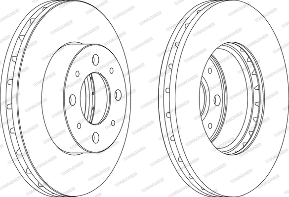 WGR1179-1 WAGNER Тормозной диск (фото 1)
