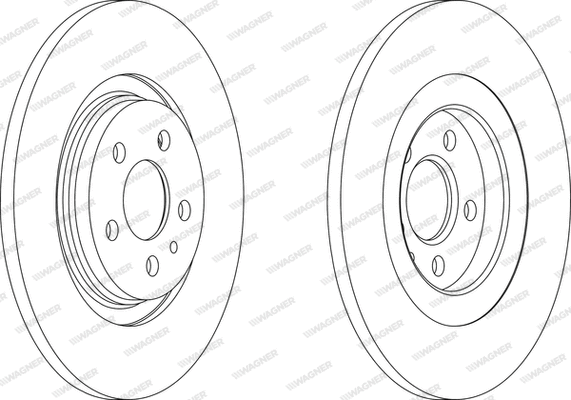 WGR1181-1 WAGNER Тормозной диск (фото 1)