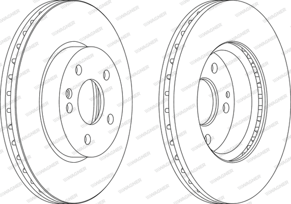 WGR1203-1 WAGNER Тормозной диск (фото 1)