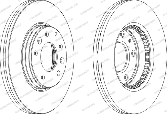WGR1210-1 WAGNER Тормозной диск (фото 1)