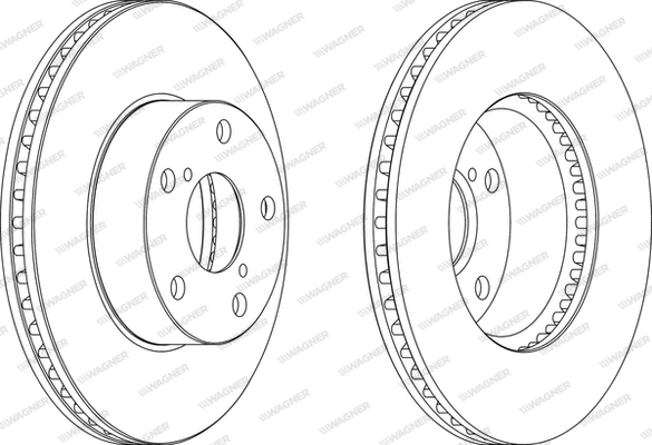 WGR1216-1 WAGNER Тормозной диск (фото 1)